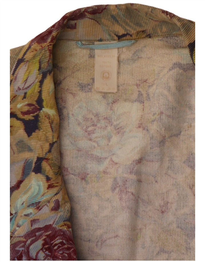 Blazer vintage pentru femei UK 16, mare, multicoloră, florală