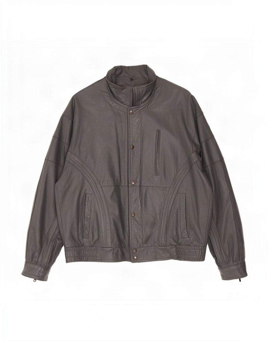 Geacă de piele vintage pentru bărbați IT 50 Large Black