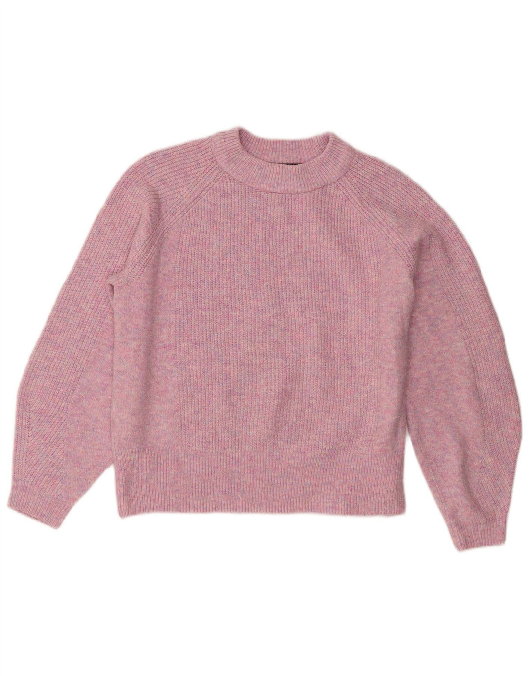 Pulover pentru femei Marks & Spencer cu decolteu triplu UK 14 Medium Pink Flecked