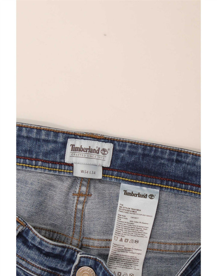 Blugi slim pentru bărbați Timberland W34 L34 Bumbac albastru
