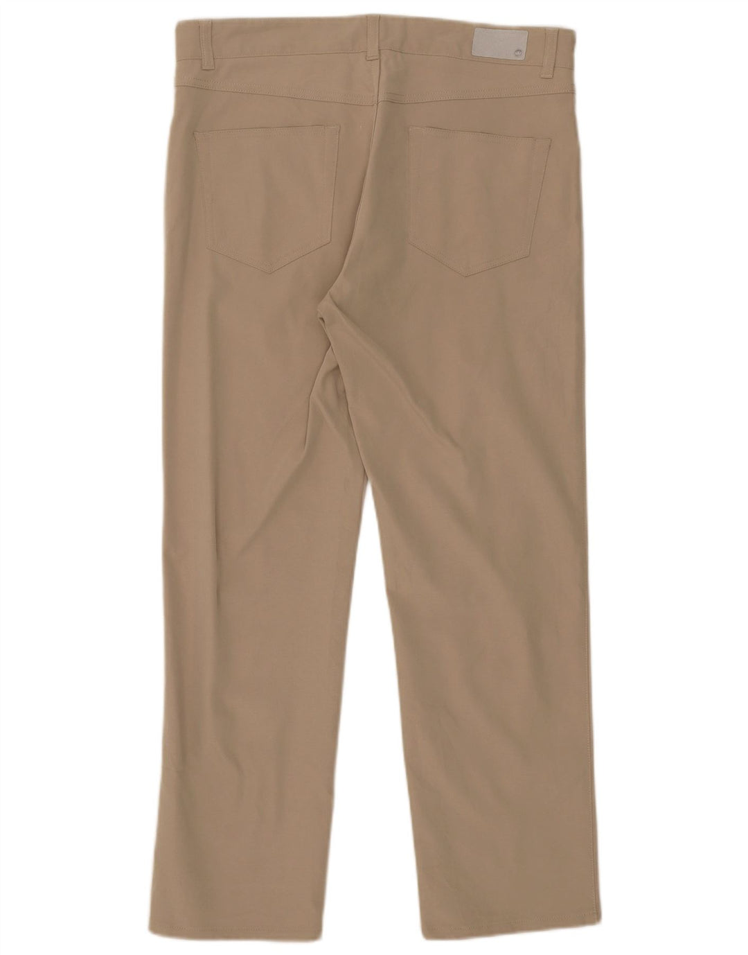 Peter Millar Pantaloni casual drepti pentru bărbați W34 L28 poliester bej