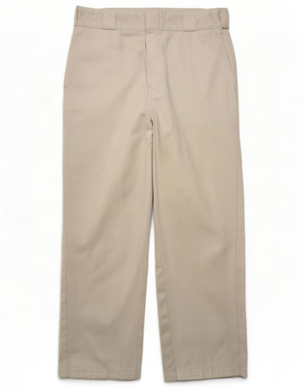 Dickies, pantaloni chino largi, pentru femei, L28 L25, bumbac alb