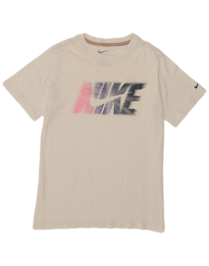 Tricou grafic Nike pentru băieți Top 12-13 ani mare alb