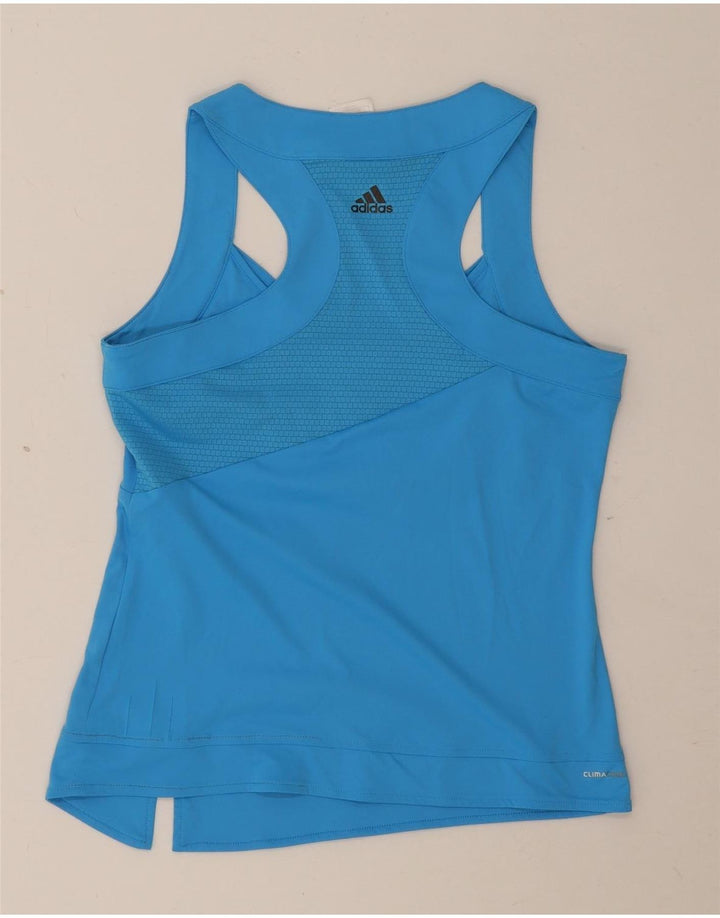 Vest Top pentru femei Adidas Clima 365 UK 16 Poliester albastru mare