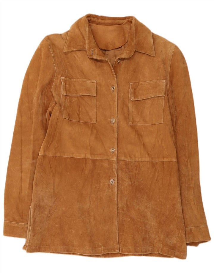 Jacheta de piele intoarsa pentru femei VINTAGE IT 44 Medium Beige Piele