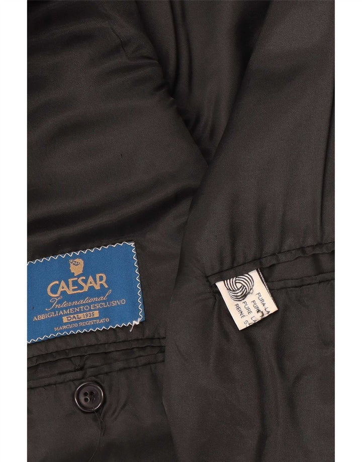 Jachetă Blazer pentru bărbați Caesar, cu două piepturi, UK 38, lână, gri mediu