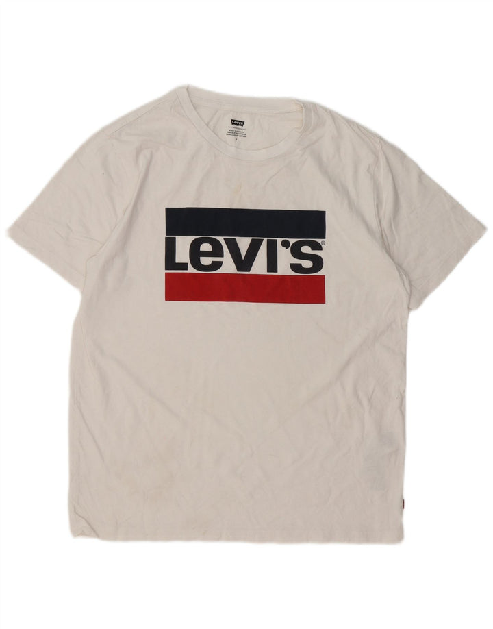 Tricou grafic pentru bărbați Levi's Top Medium White Bumbac