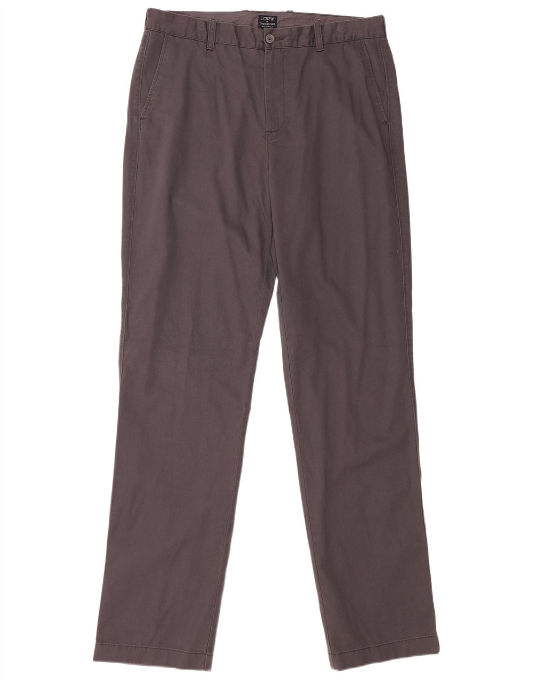 Pantaloni chino drepte Bleecker pentru bărbați J. CREW L34 L36 bumbac gri