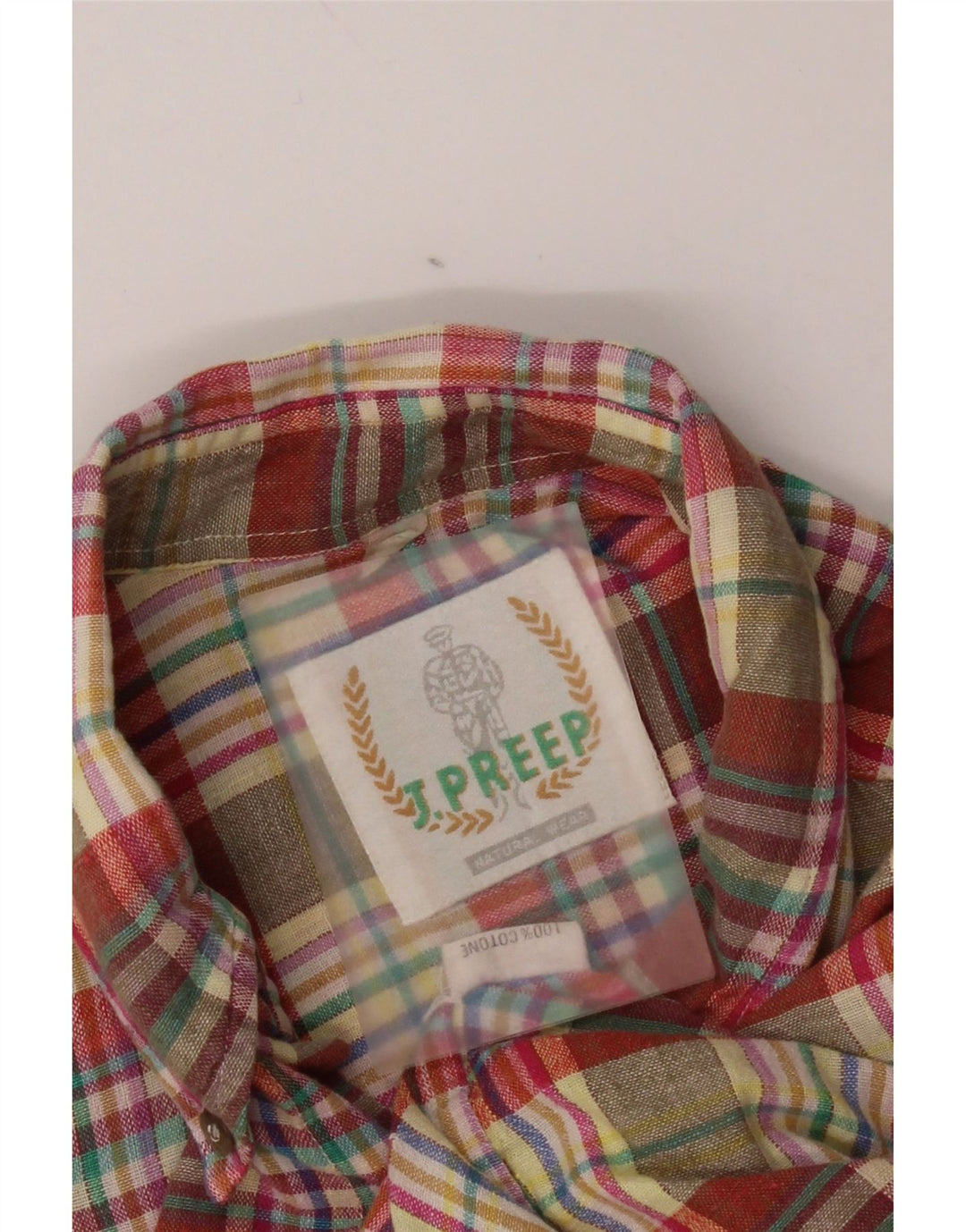 Cămașă Vintage pentru bărbați cu mânecă scurtă, bumbac cu carouri medii, multicolore