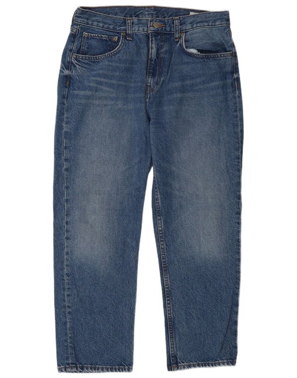 Blugi conici pentru femei Zara EU 42 Large W32 L27 Blue Bumbac