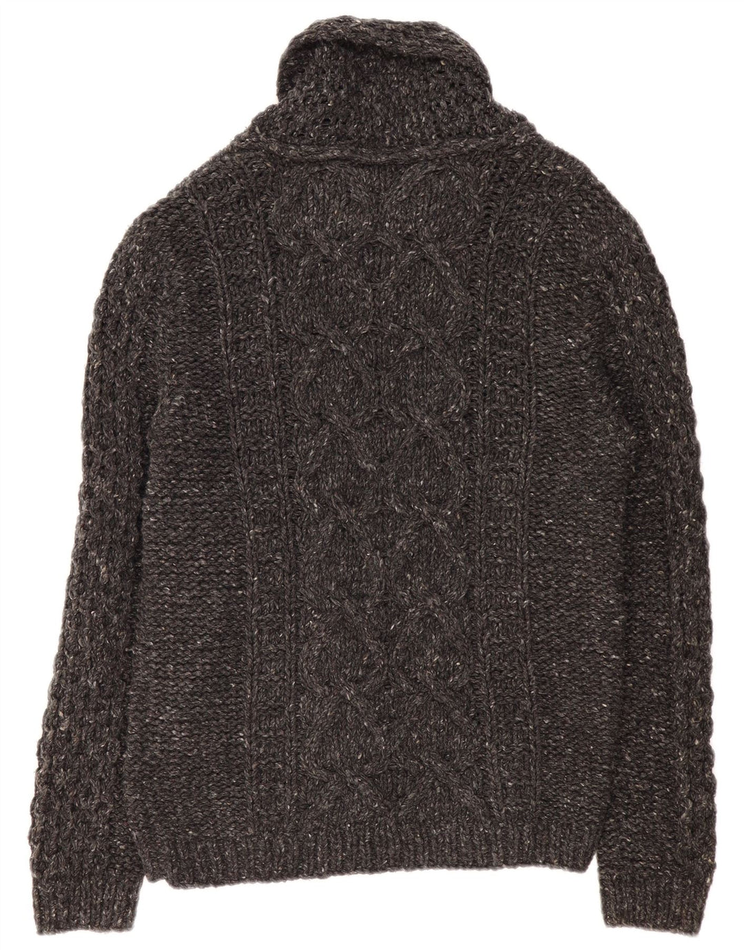 Pulover cardigan pentru bărbați DIESEL, lână mare, gri cu pete