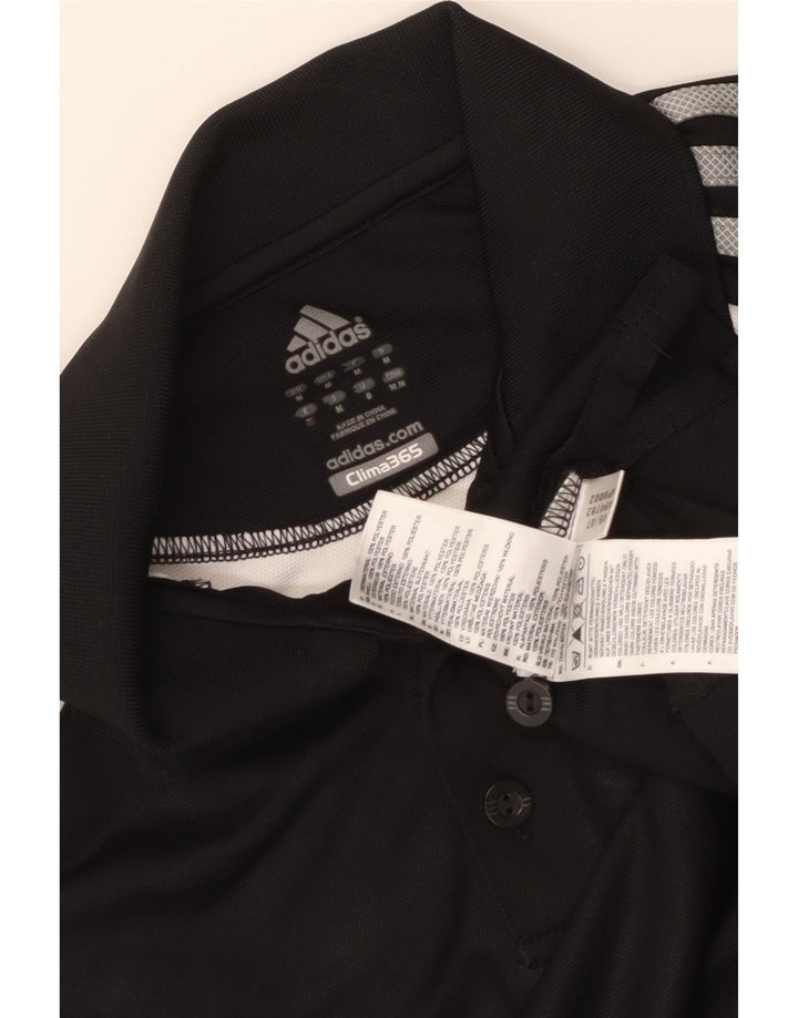Tricou polo Adidas Clima 365 pentru bărbați, mediu negru, poliester color bloc