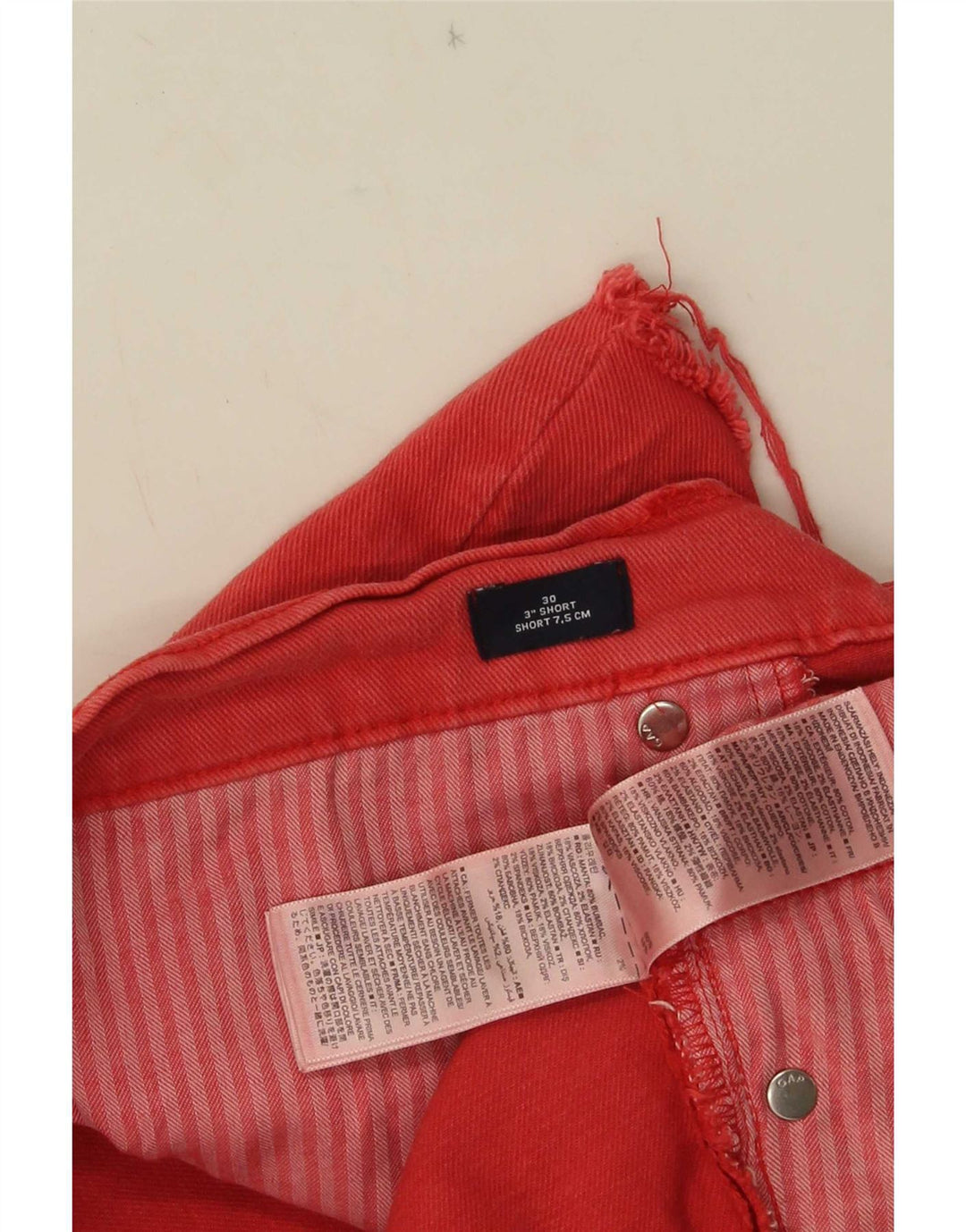 Pantaloni caldi din denim pentru femei Gap W30 bumbac roșu mediu