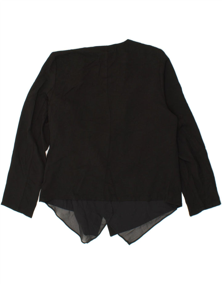 MOSSIMO Womens Open Blazer Jacket UK 16 Large Black Polyester Vintage Mossimo and Second-Hand Mossimo from Messina Hembry 