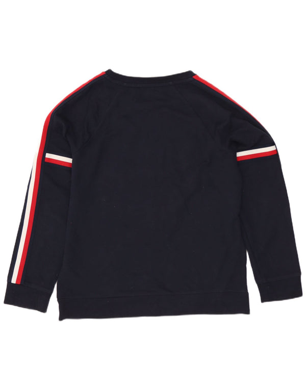Pulover cu grafic pentru femei Tommy Hilfiger UK 14 Medium Bleumarin