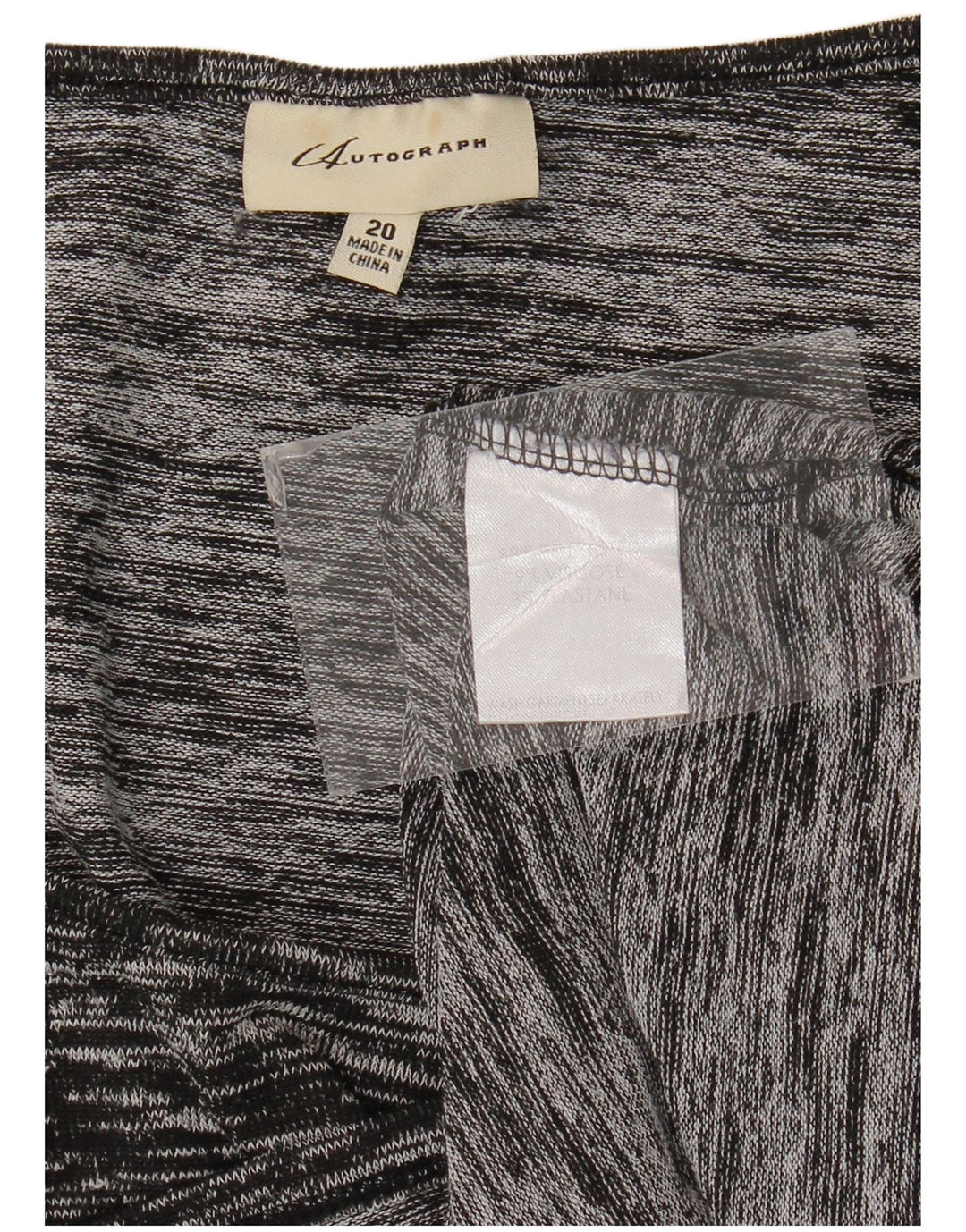 Bluză cu autograf pentru femei Marks & Spencer, Marea Britanie 20 2XL, negru pete