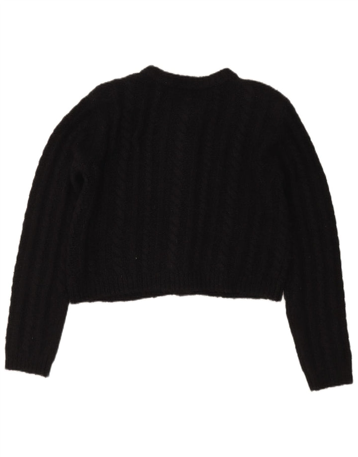 Pulover cardigan supradimensionat pentru femei Massimo Dutti UK 10 Mic Negru