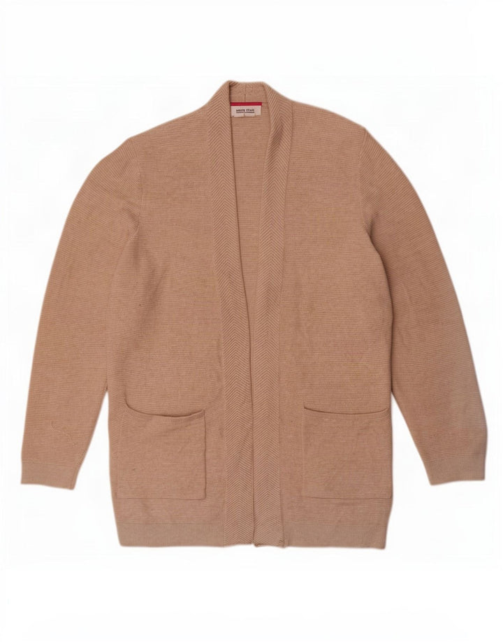 White Stuff Pulover cardigan deschis pentru femei UK 10 Mic Bej