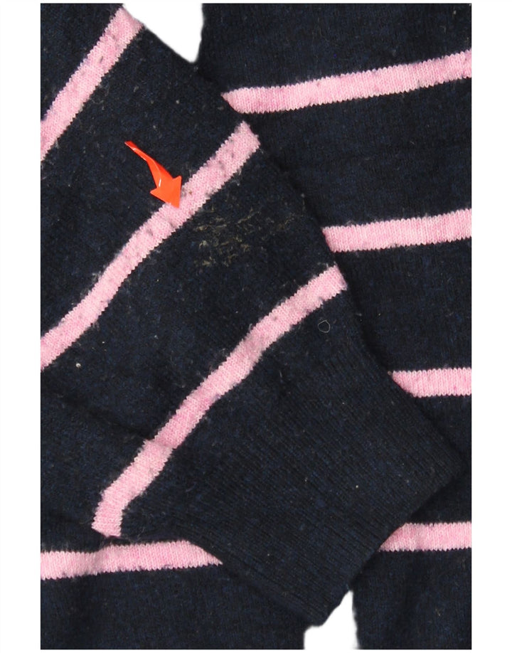 MARKS & SPENCER Pulover pentru femei cu gât cu nasturi, UK 14 Medium Bleumarin