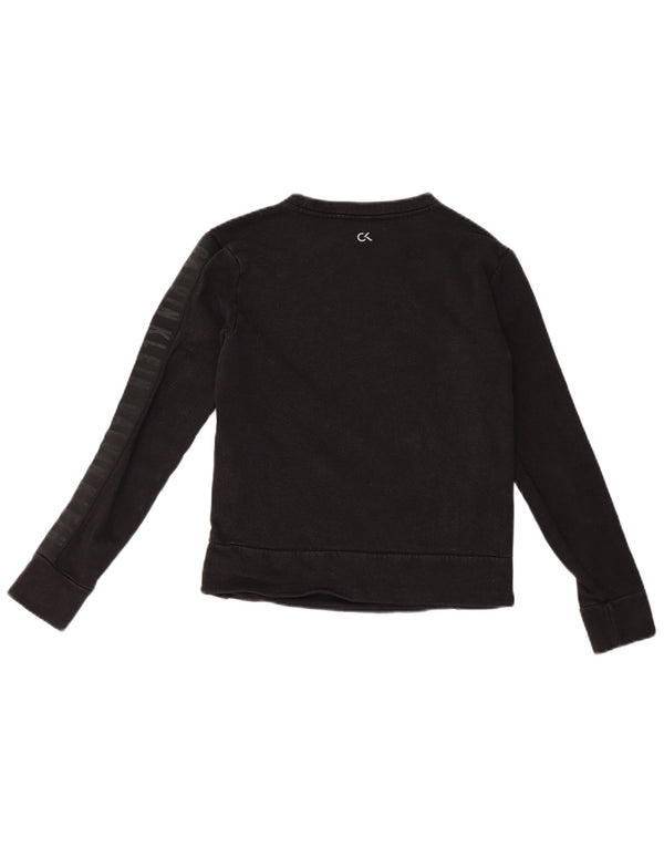 Pulover Calvin Klein pentru femei, cu grafic supradimensionat, UK 6 XS, negru