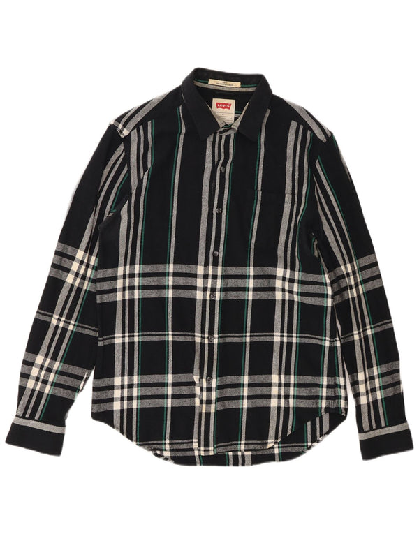 Cămașă pentru bărbați Levi's Slim Fit Flannel Medium Bleumarin Check