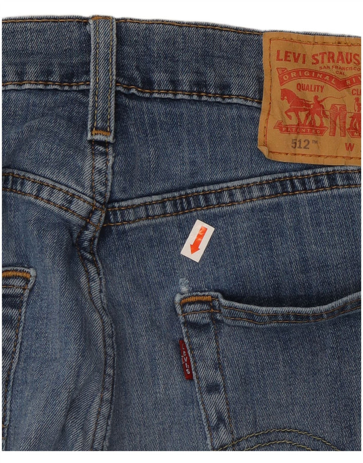 Blugi conici 512 subțiri pentru bărbați LEVI'S L31 L28 Bumbac albastru