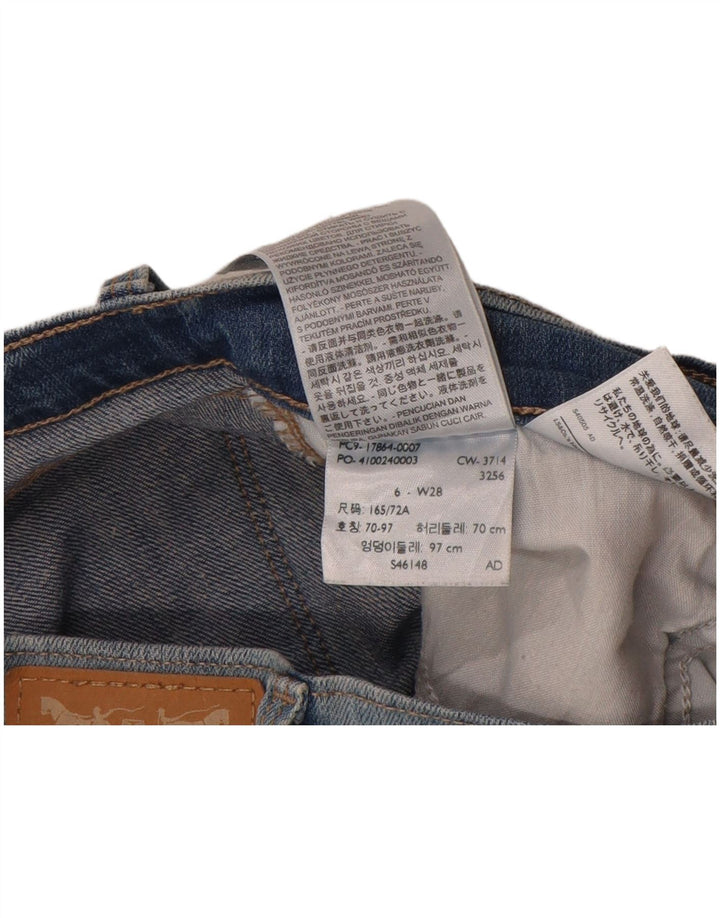 Pantaloni scurți din denim Levi's pentru femei US 6 Medium W28 Blue Bumbac