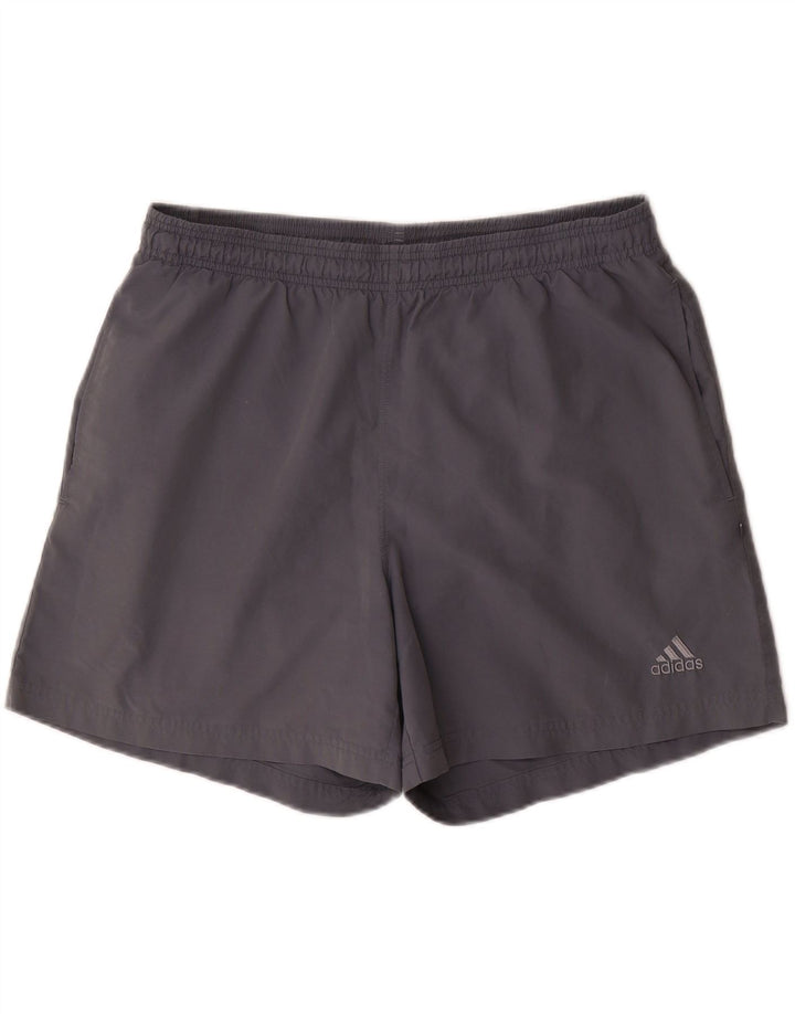 Pantaloni scurți sport Adidas pentru bărbați, mari, gri, poliester