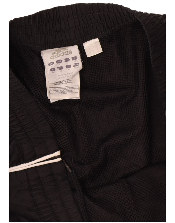 Pantaloni de trening Adidas pentru bărbați, negru mediu, poliester bloc de culoare
