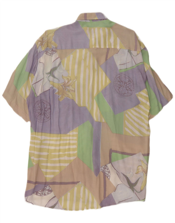 Cămașă pentru bărbați CASA MODA cu mânecă scurtă, mare, multicoloră