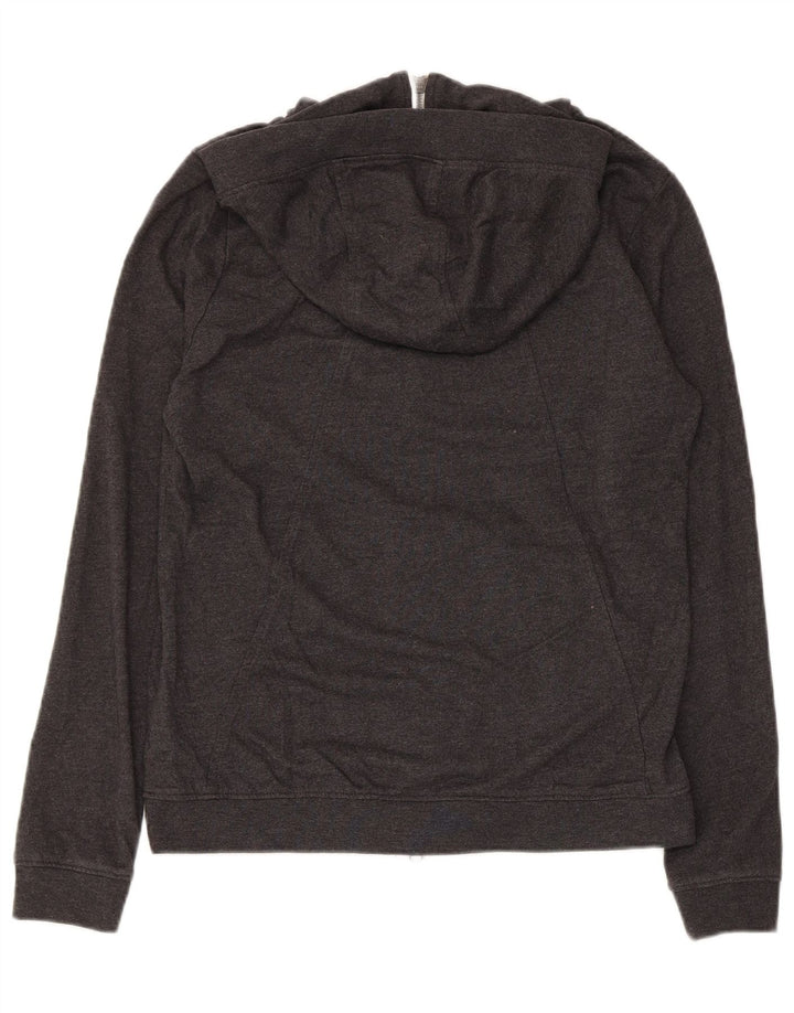 Pulover Nike pentru femei, cu fermoar, UK 12, poliester, gri mediu