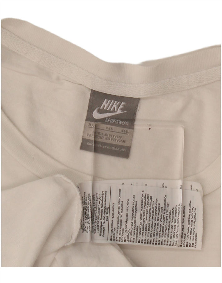 Tricou grafic pentru bărbați Nike Top 2XL Bumbac alb