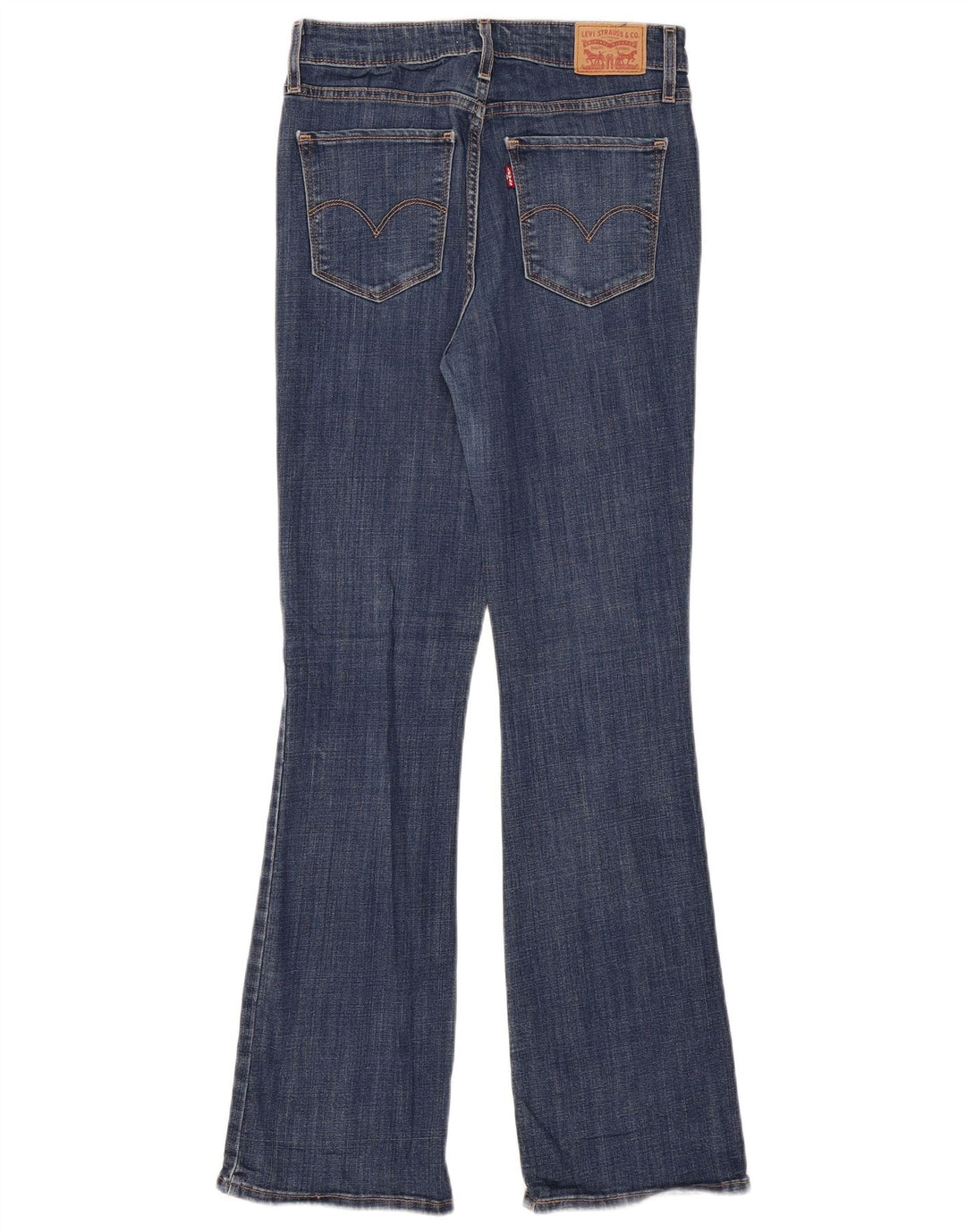Blugi bootcut cu talie mare LEVI'S 725 pentru femei W28 L32 bumbac albastru