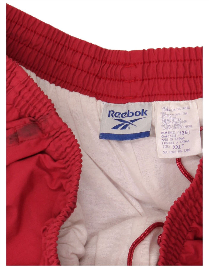Pantaloni de trening pentru bărbați REEBOK Pantaloni de jogging 2XL, nailon roșu