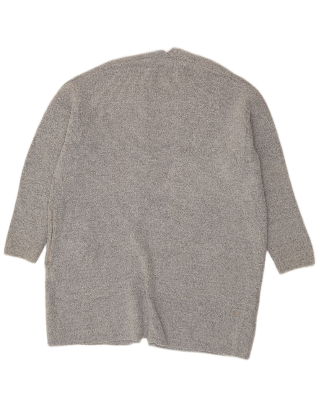 Pulover cardigan deschis supradimensionat pentru femei Oasis UK 16 mare, gri acrilic