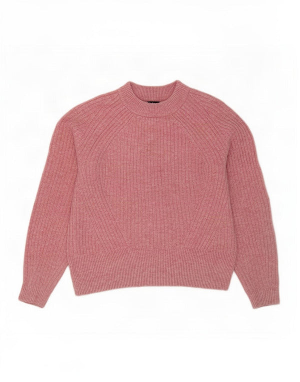 Marks & Spencer Pulover supradimensionat pentru femei cu decolteu rotund UK 10 Mic roz