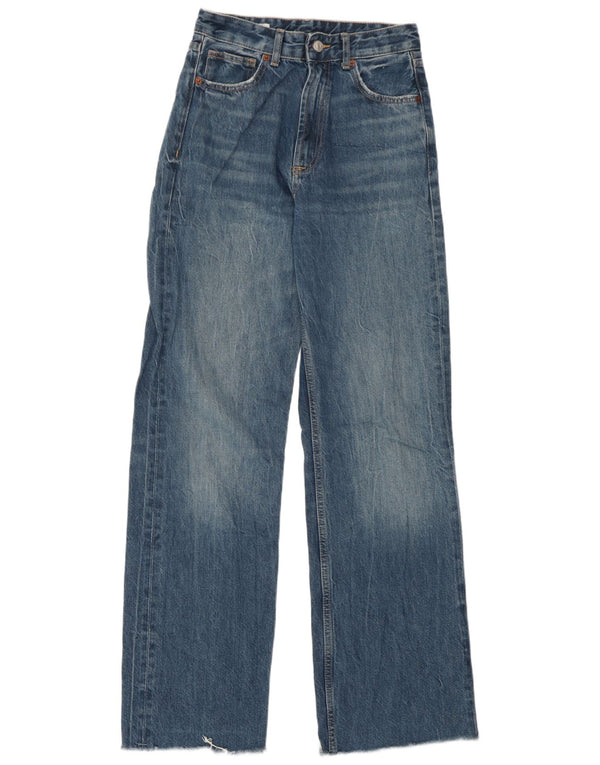 Blugi pentru femei cu talie înaltă Zara EU 36 XS W26 L32 Albastru