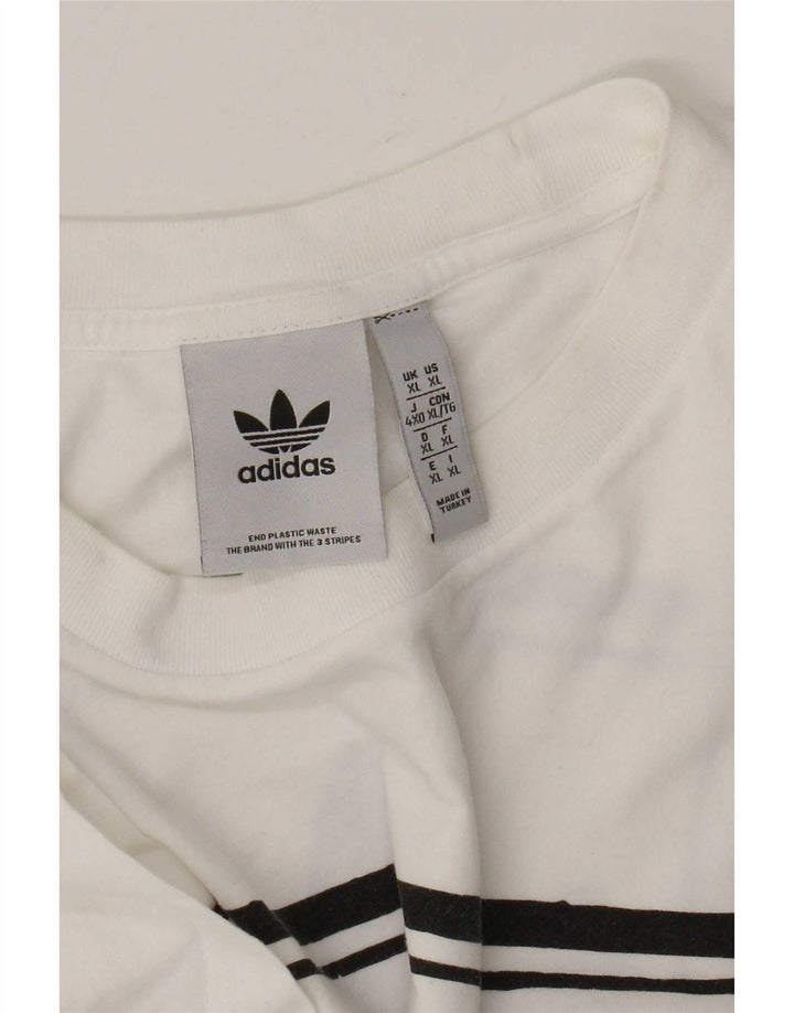 Tricou grafic pentru bărbați Adidas Top XL Alb