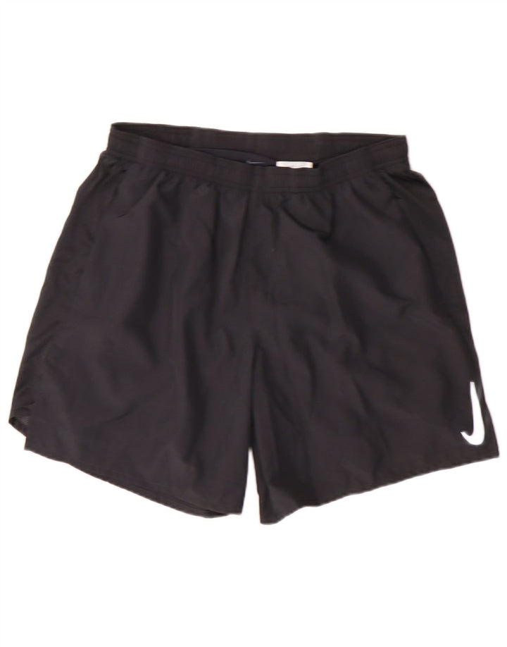 Pantaloni scurti sport NIKE Dri Fit pentru femei UK 16, mari, negru, poliester