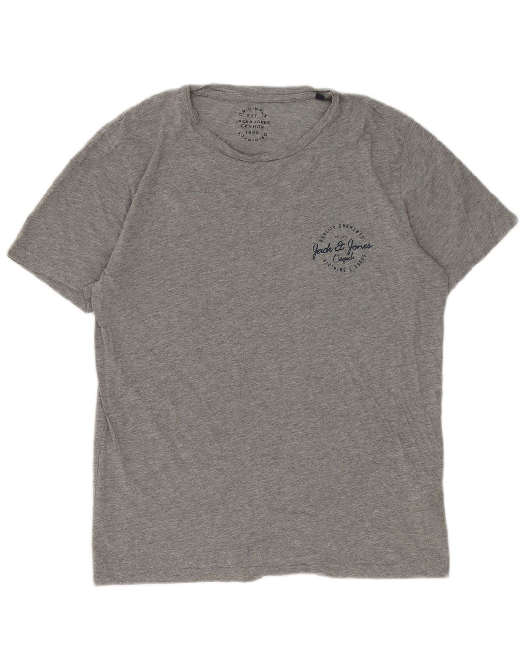 Tricou Jack & Jones pentru bărbați Top mare din bumbac cu pete gri