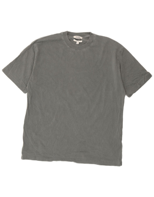 Cos Tricou supradimensionat pentru bărbați Top din bumbac gri mediu