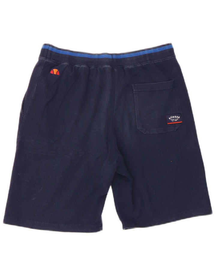 Pantaloni scurți sport grafic pentru bărbați Ellesse, bumbac mediu albastru bleumarin