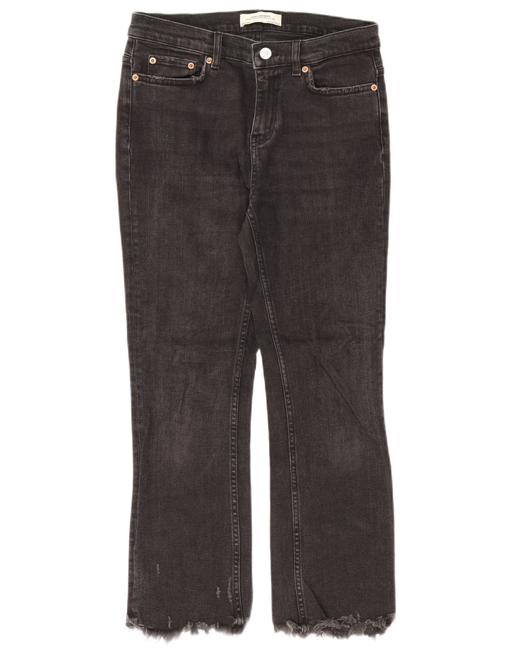 Blugi Zara Femei Bootcut EU 36 XS W26 L25 Negri