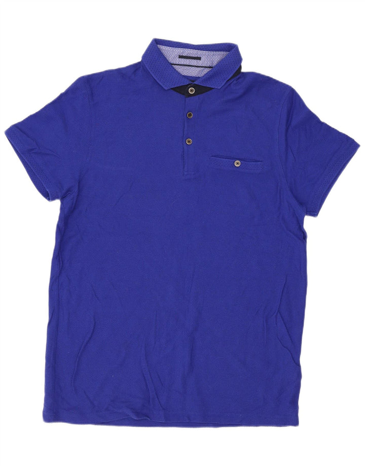 Tricou polo pentru bărbați Ted Baker Mărimea 4, mare, albastru, bumbac