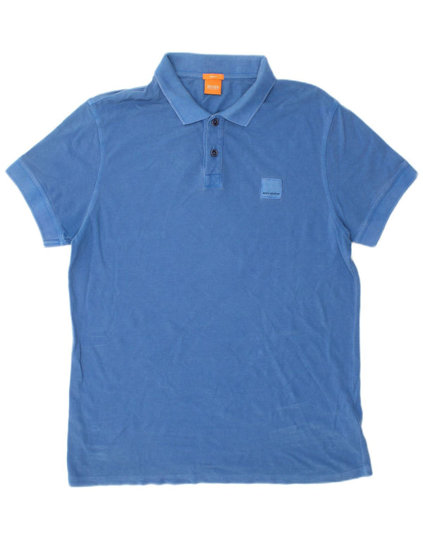 Cămașă polo Hugo Boss pentru bărbați, XL, albastru, bumbac