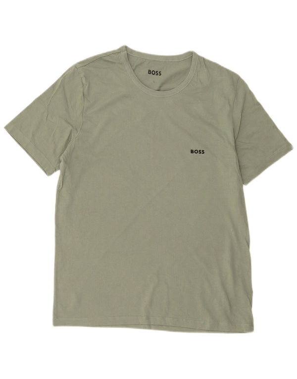 Tricou pentru femei Hugo Boss Top UK 16 Large Green Bumbac
