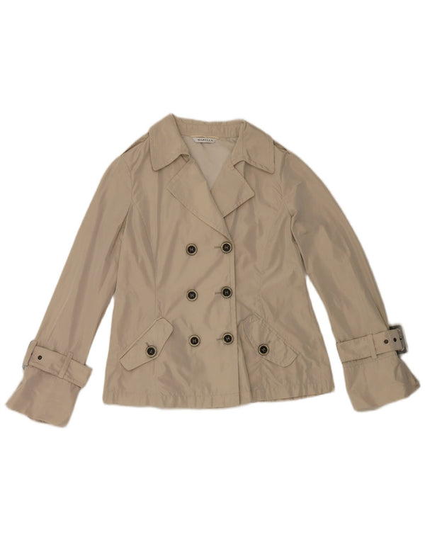 Trench scurt pentru femei Marella UK 14 mare, bej, poliester