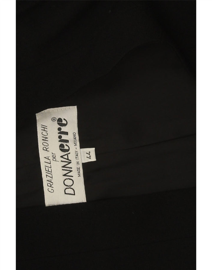 Jachetă vintage pentru femei cu 1 nasture IT 44 Medium Black