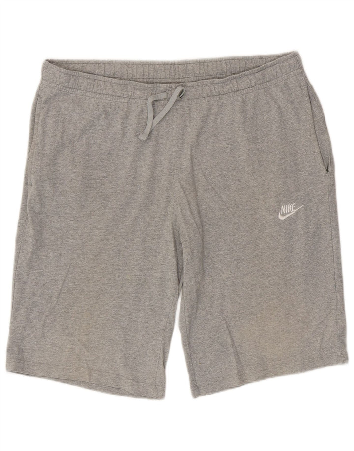 Pantaloni scurți sport Nike pentru bărbați XL bumbac gri