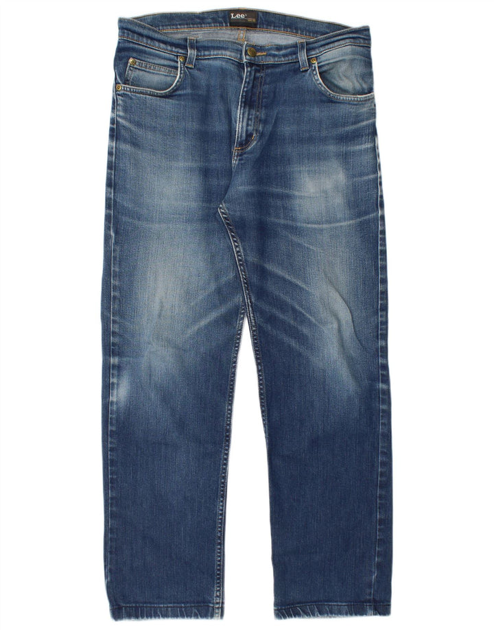 Blugi Lee Brooklyn Straight pentru bărbați W33 L29 Bumbac albastru